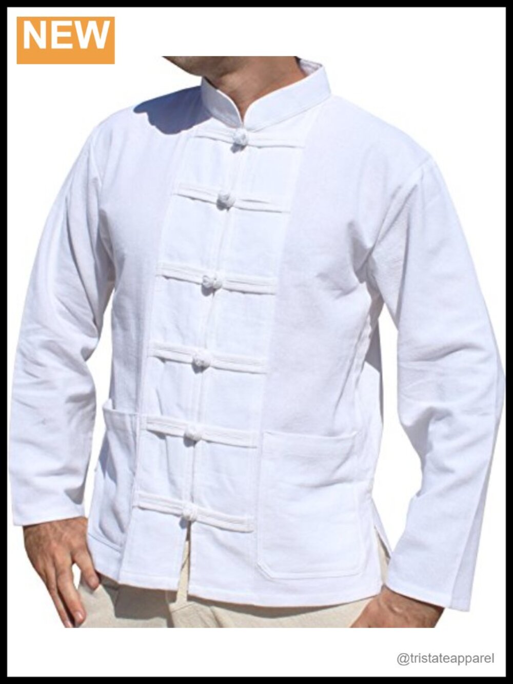 100% Cotton Chinese Jacket Mandarin Frog Button Blouse